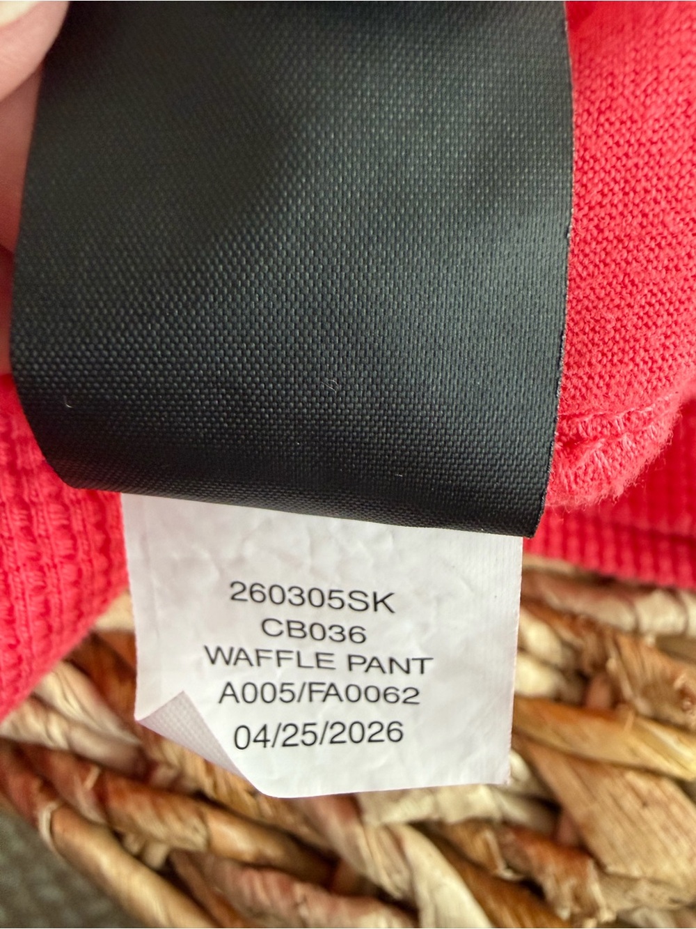 Comfrt Waffle Relaxed Straight Leg Pant - Picture 12 of 13